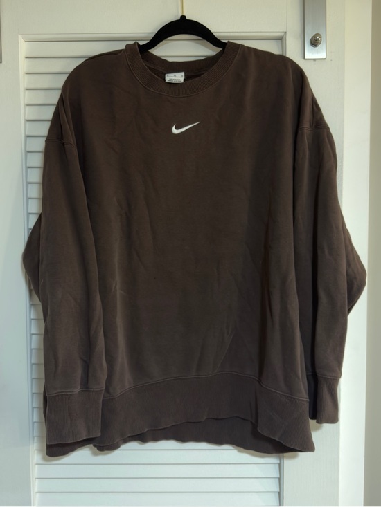Nike Tops - Nike Brown Swoosh Crewneck Sweatshirt